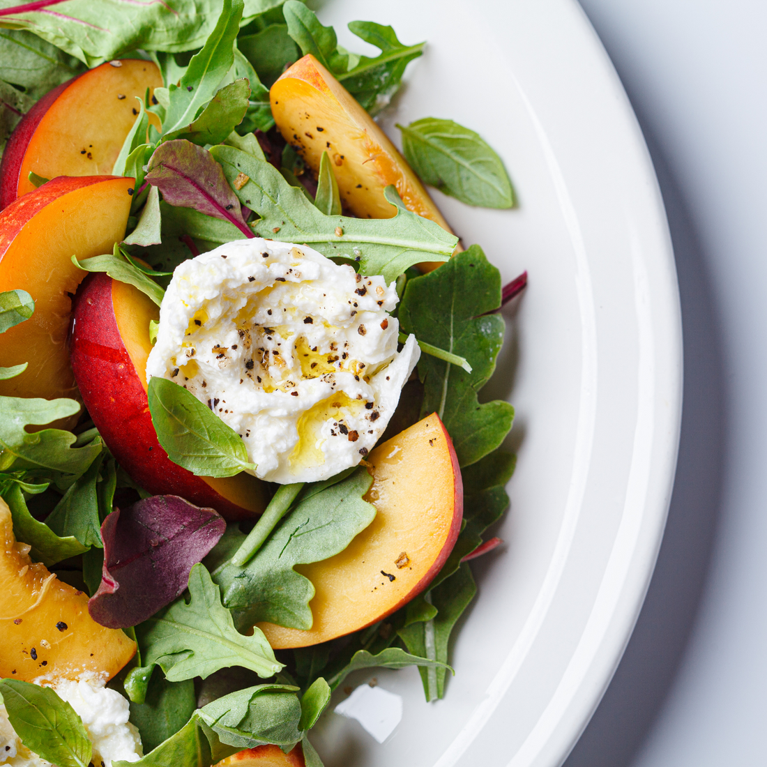 Peach & Burrata Salad