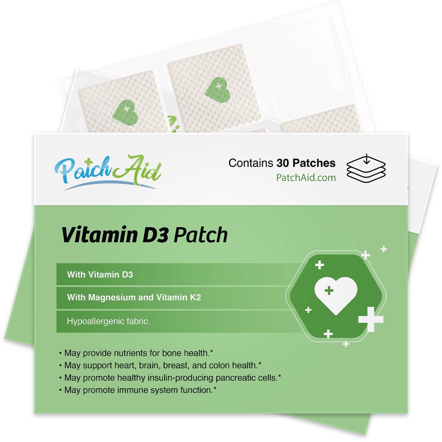 Vitamin D3 with K2 Vitamin Patch