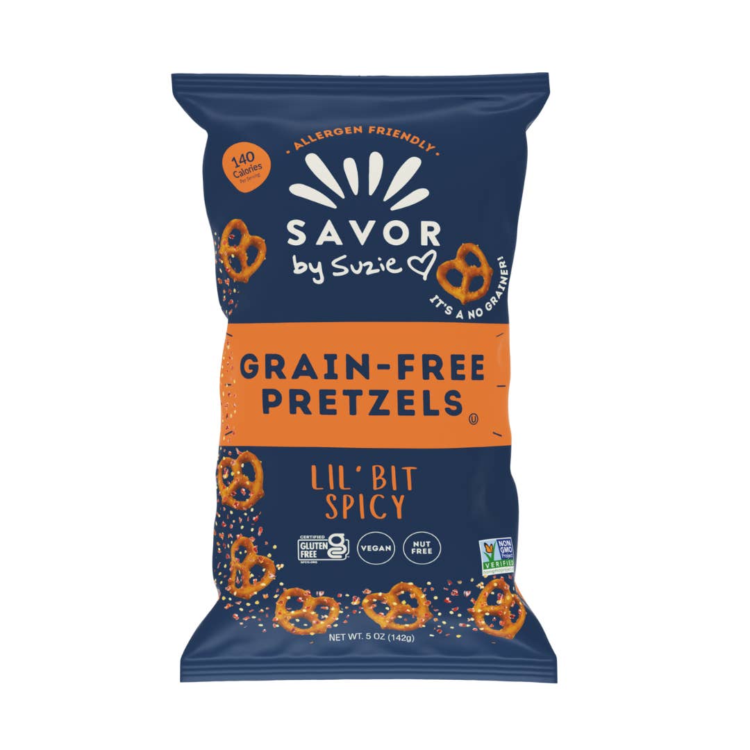 Savor by Suzie Spicy Grain Free Pretzels 5 oz