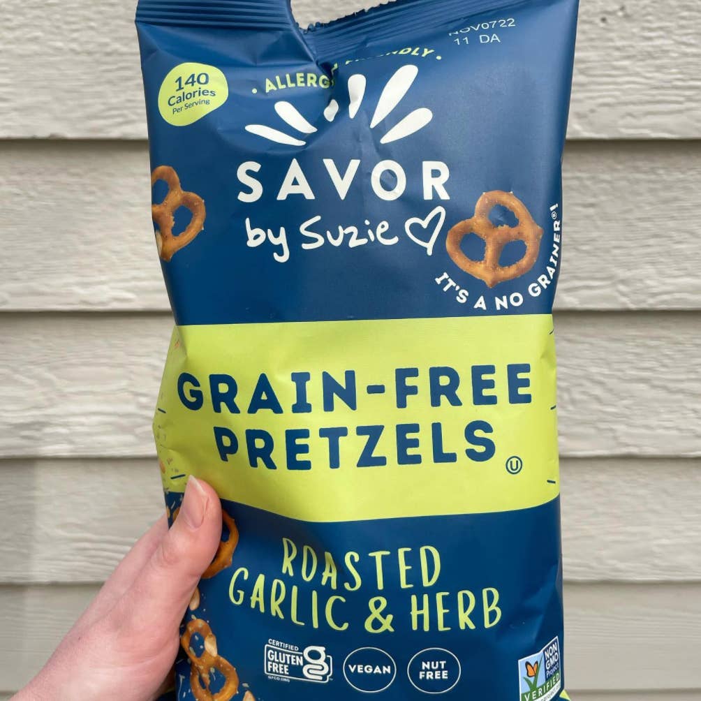 Savor by Suzie Roasted Garlic & Herb Grain Free Pretzels 5 oz