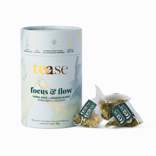 Tease Focus & Flow Adaptogen Ginseng + Ginkgo Superfood Tea Blend