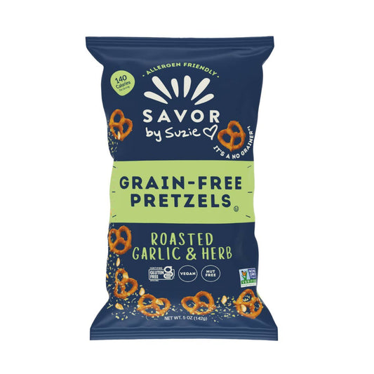 Savor by Suzie Roasted Garlic & Herb Grain Free Pretzels 5 oz