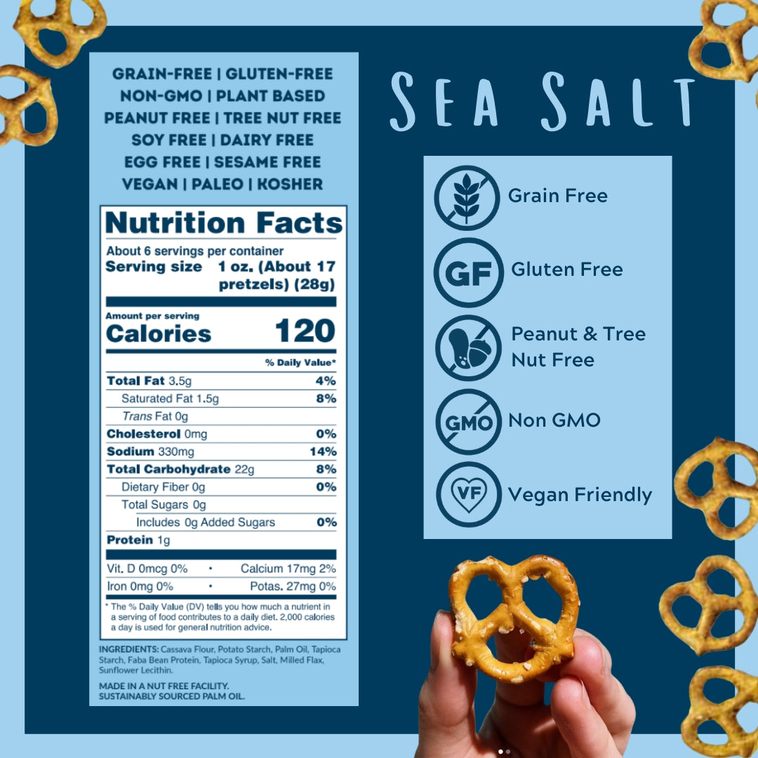 Savor by Suzie Sea Salt Grain Free Pretzels 6.5 oz